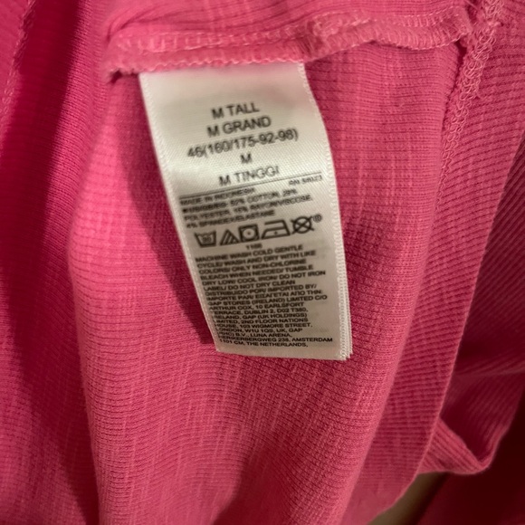 Medium Tall GAP Pink Turtleneck Long Sleeve Top - Picture 6 of 6
